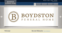 Desktop Screenshot of boydstonfuneralhome.com